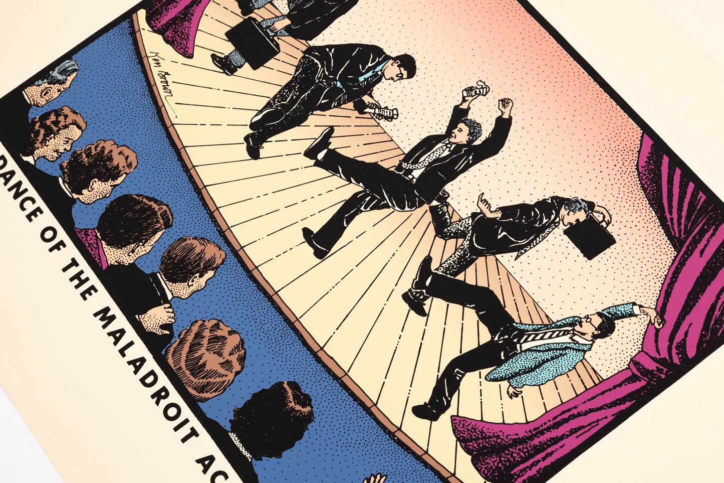 The Dance Of The Maladroit Accountants Silk Screen Print