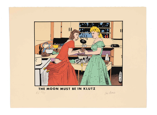 The Moon Must Be In Klutz Silk Screen Print